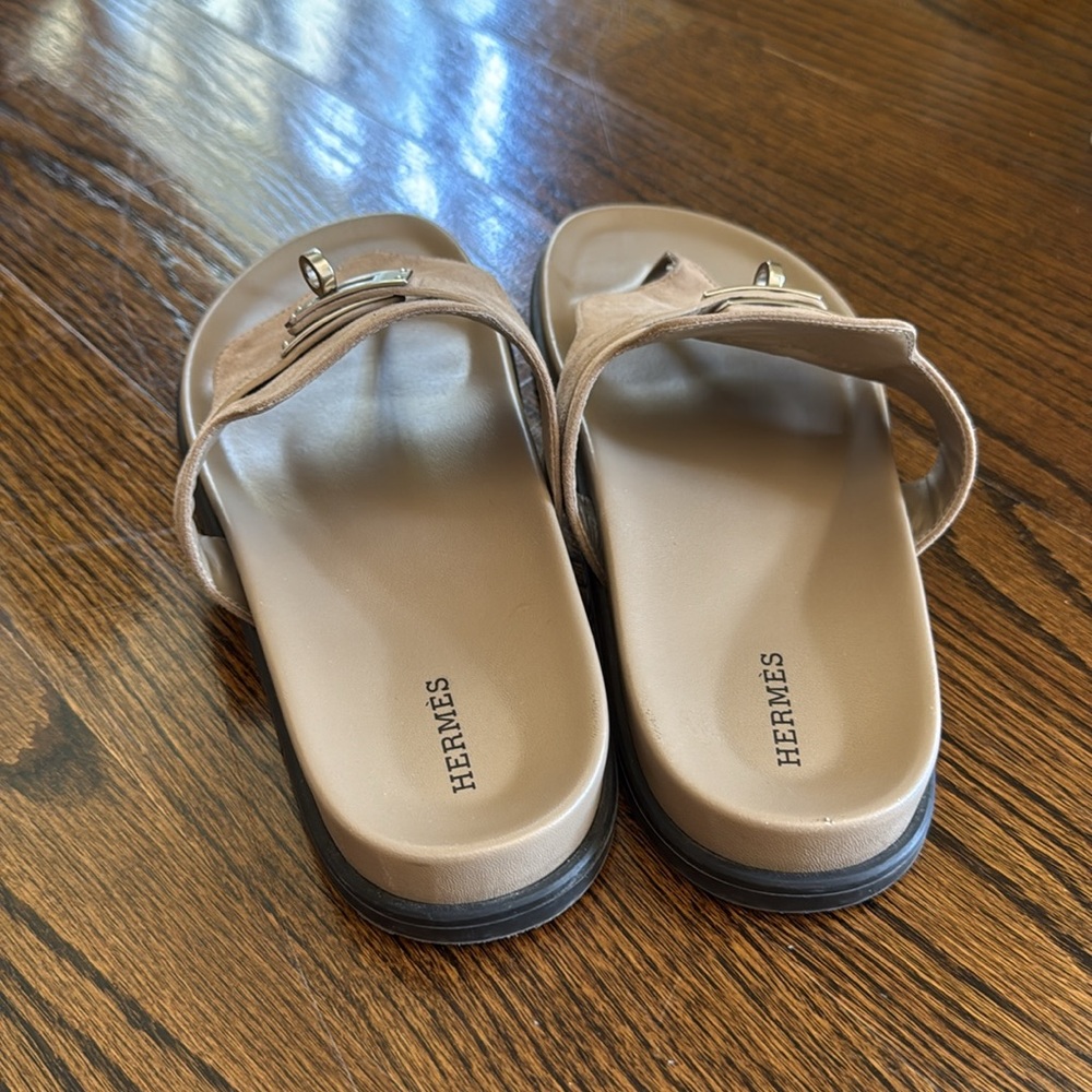 Hermès Kelly Empire Suede Slides Size 41 - Picture 7 of 10